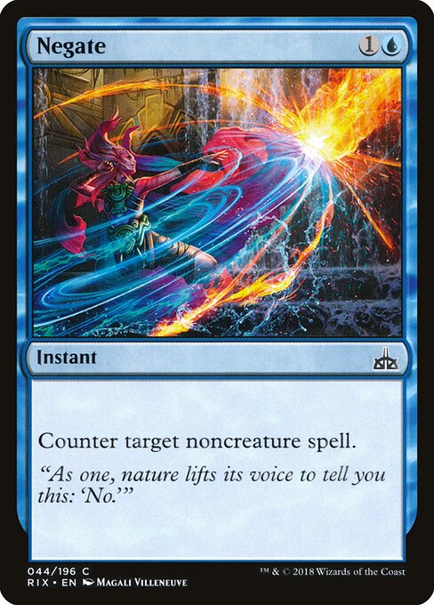 Negate card art