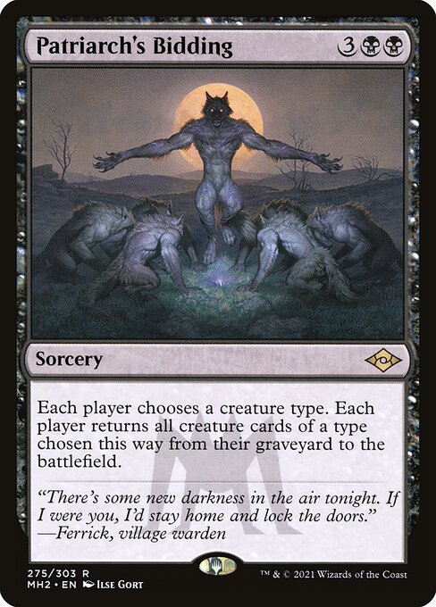 Patriarch's Bidding card art
