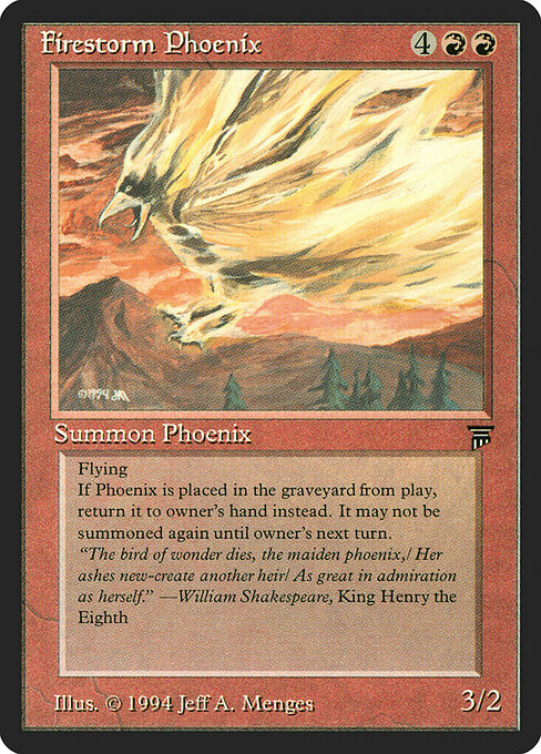 Firestorm Phoenix card art