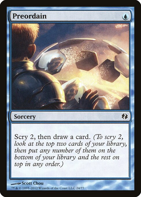 Preordain card art