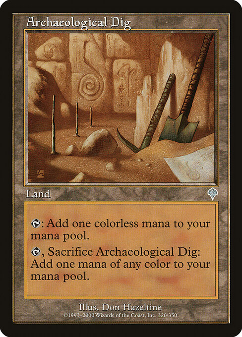 Archaeological Dig card art