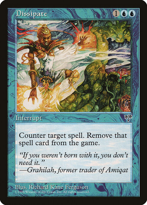 Dissipate card art