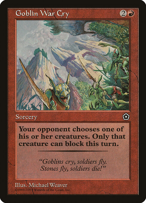 Goblin War Cry card art