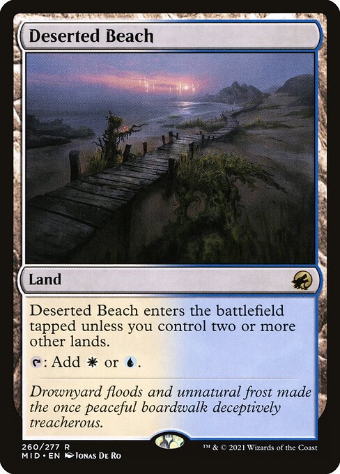 Deserted Beach card art