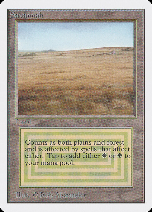 Savannah card art