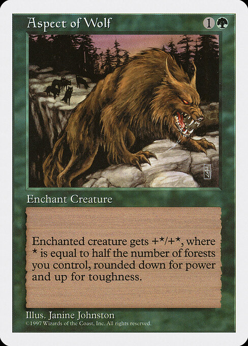 Aspect of Wolf card art