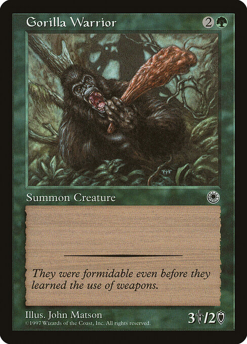 Gorilla Warrior card art