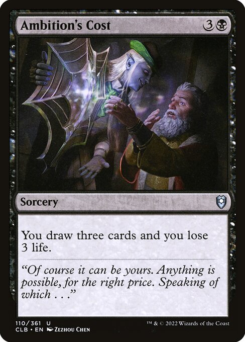 Ambition's Cost card art