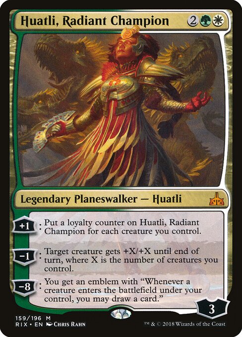 Huatli, Radiant Champion card art