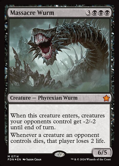 Massacre Wurm card art