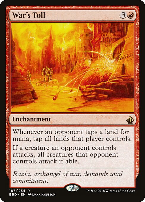 War's Toll card art