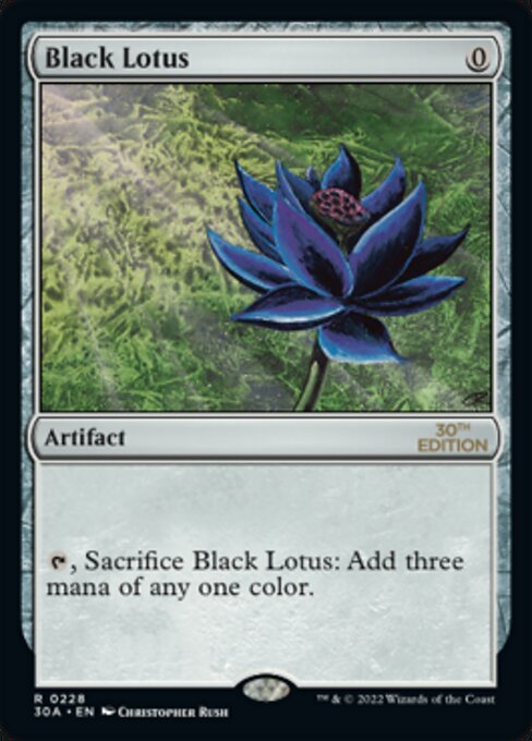 Black Lotus card art