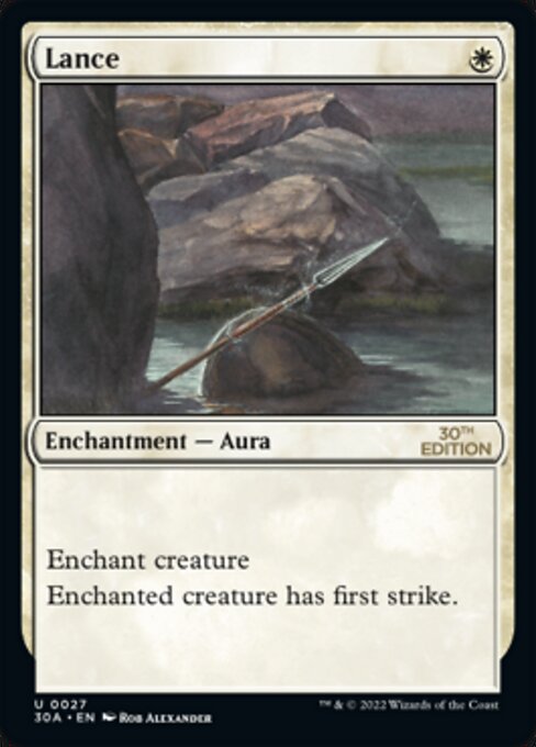 Lance card art