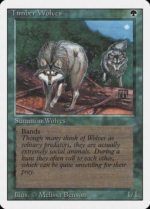 Timber Wolves card art