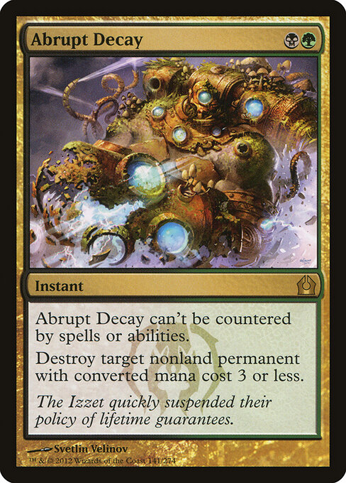 Abrupt Decay card art