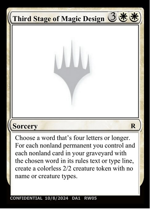 Third Stage of Magic Design card art