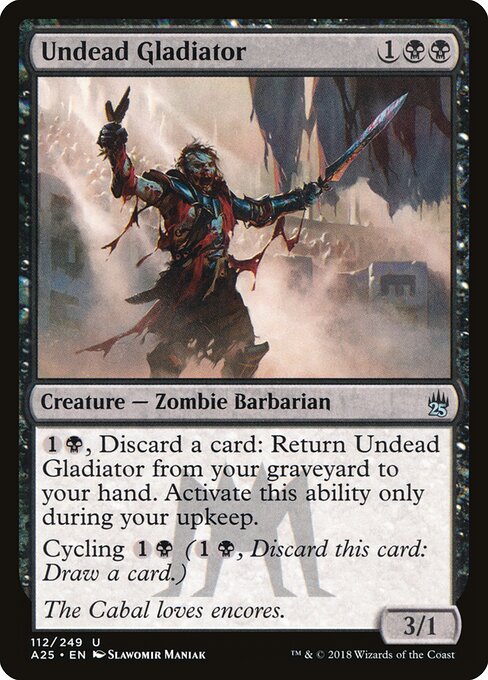 Undead Gladiator card art