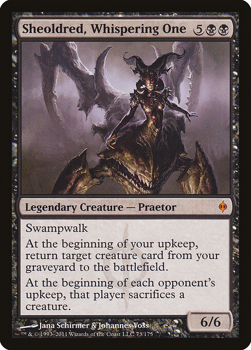 Sheoldred, Whispering One card art