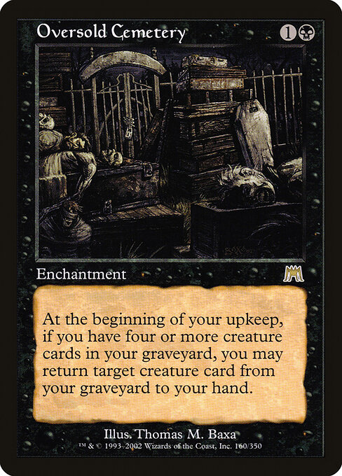 Oversold Cemetery card art