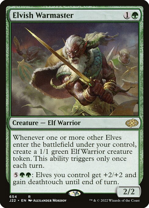 Elvish Warmaster card art