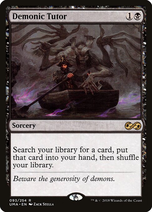 Demonic Tutor card art