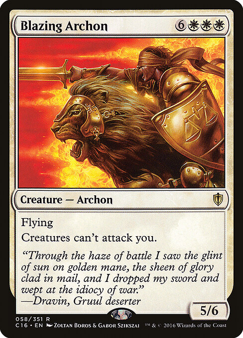 Blazing Archon card art