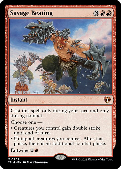 Savage Beating card art