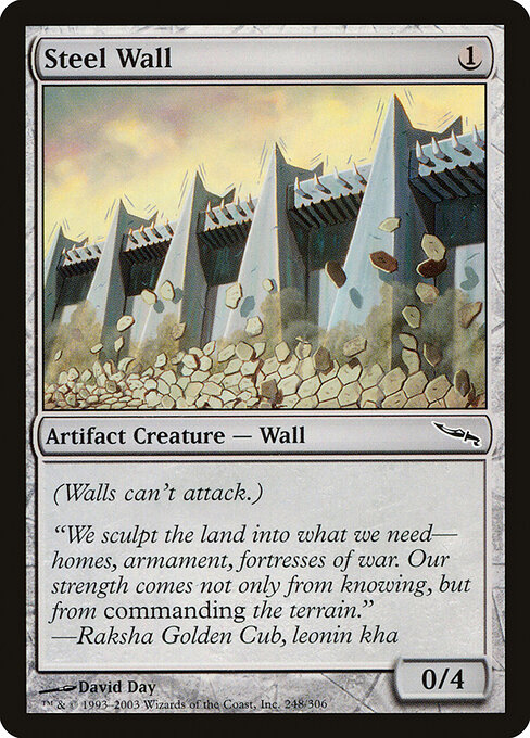 Steel Wall card art
