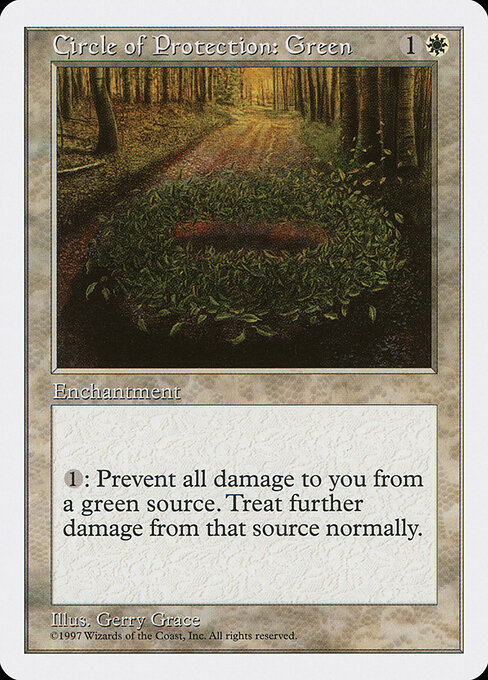 Circle of Protection: Green card art