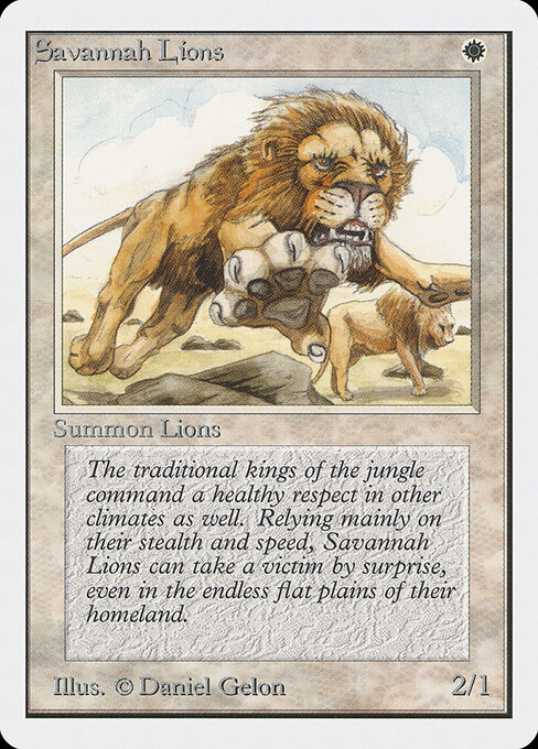 Savannah Lions card art