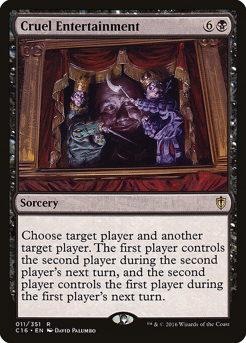 Cruel Entertainment card art