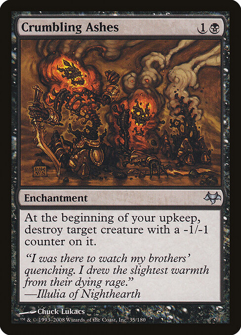 Crumbling Ashes card art