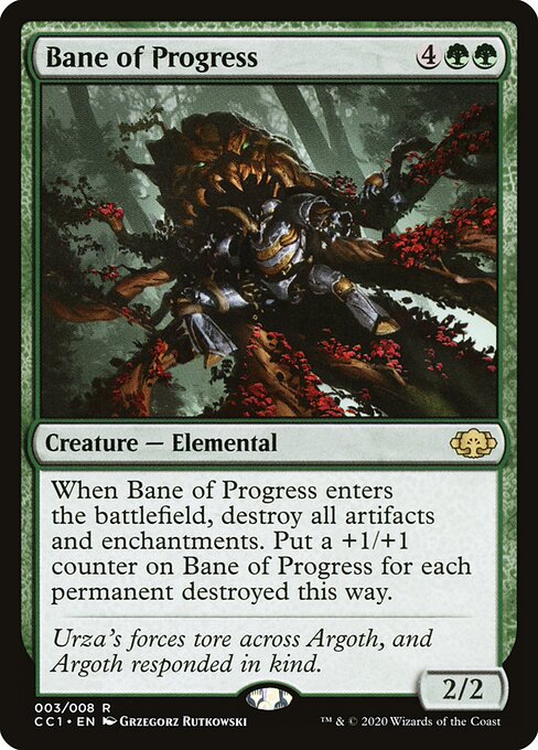 Bane of Progress card art