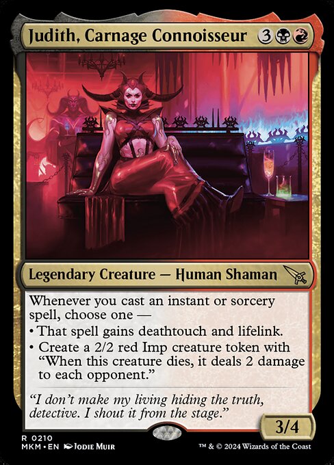 Judith, Carnage Connoisseur card art