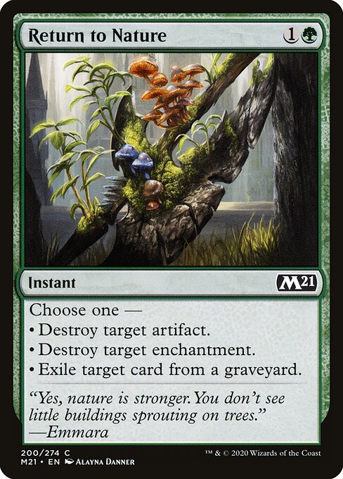 Return to Nature card art
