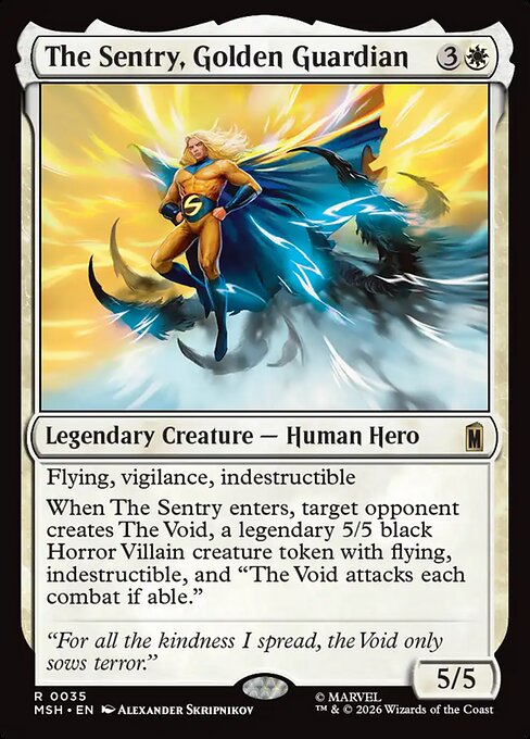 The Sentry, Golden Guardian card art