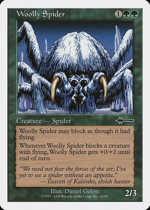 Woolly Spider card art