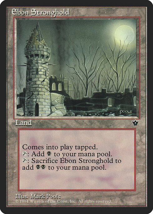 Ebon Stronghold card art