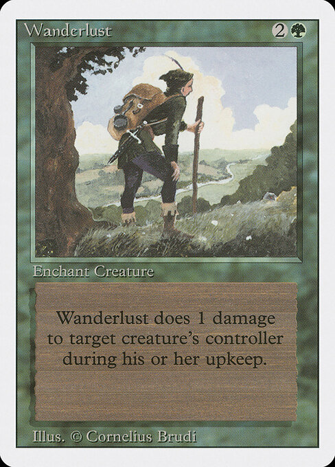 Wanderlust card art