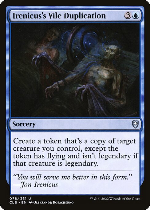 Irenicus's Vile Duplication card art