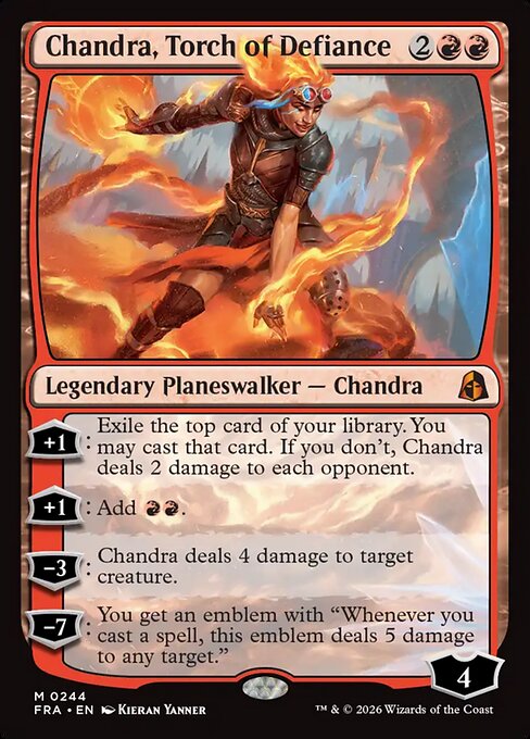 Chandra, Torch of Defiance card art