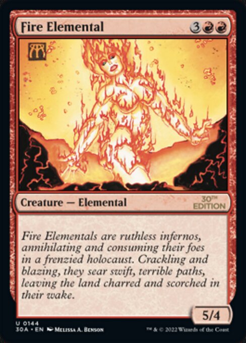 Fire Elemental card art
