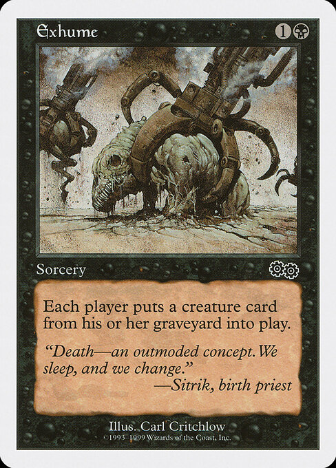 Exhume card art