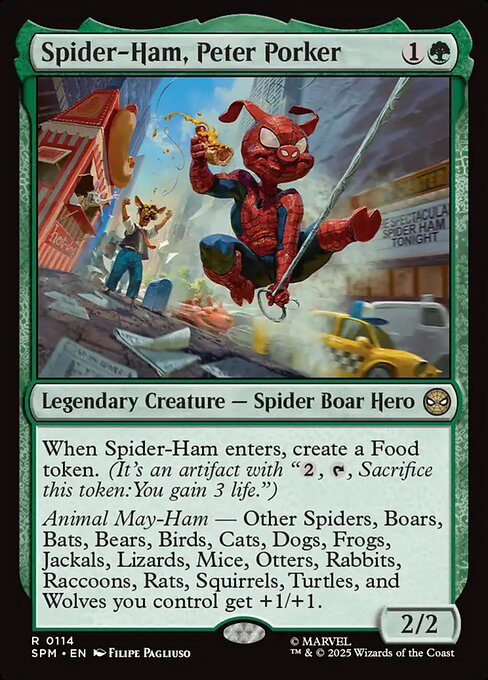 Spider-Ham, Peter Porker card art