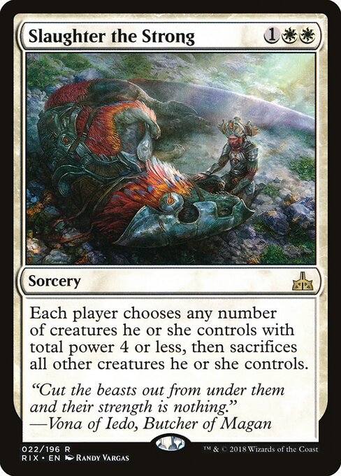 Slaughter the Strong card art