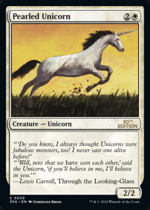 Pearled Unicorn card art
