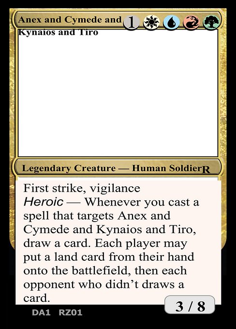 Anax and Cymede & Kynaios and Tiro card art