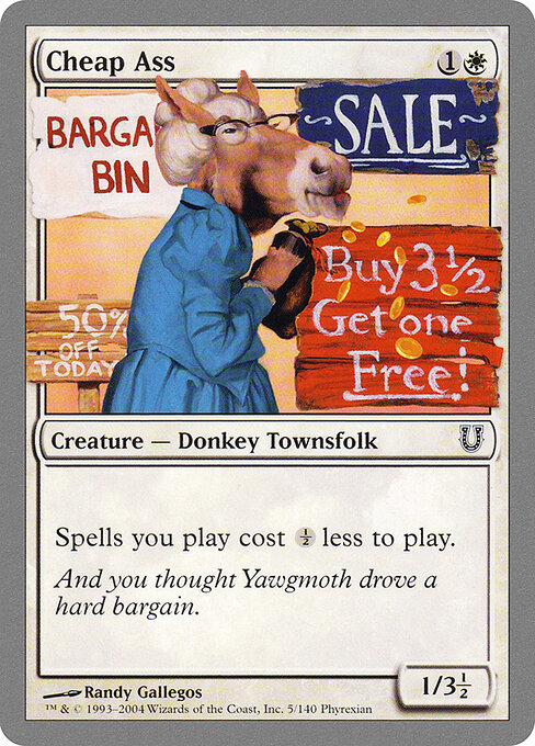 Cheap Ass card art