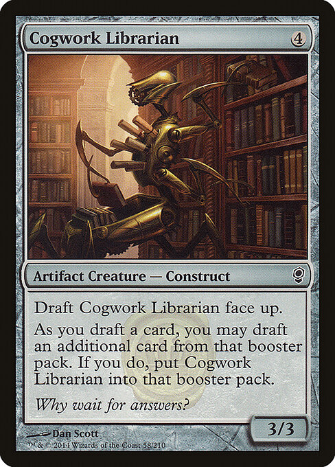 Cogwork Librarian card art