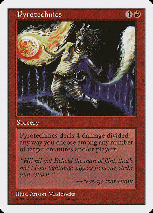 Pyrotechnics card art
